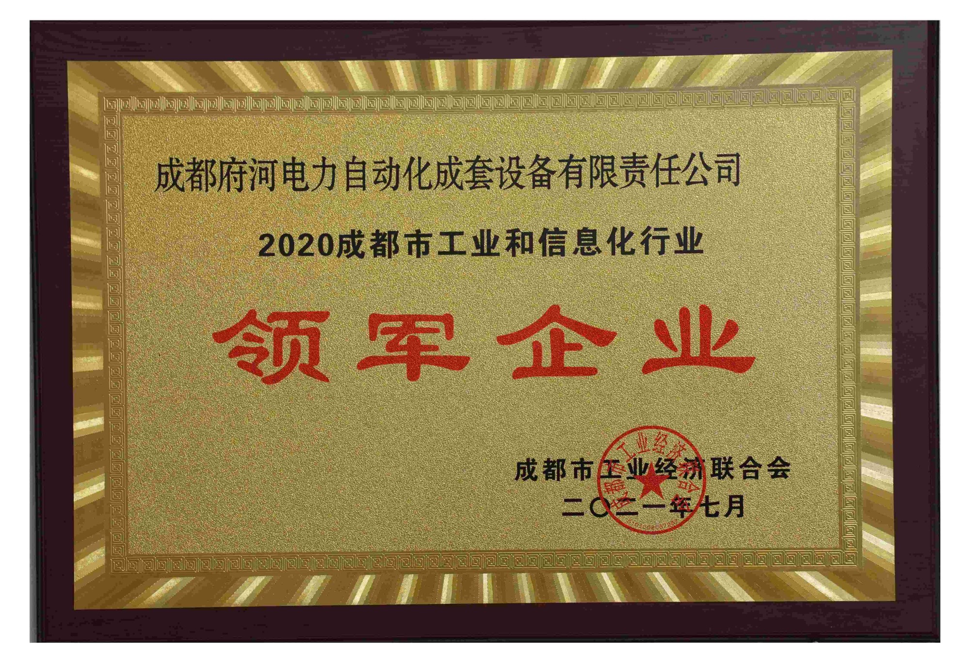 2020成都市工業和信息化行業 領軍企業